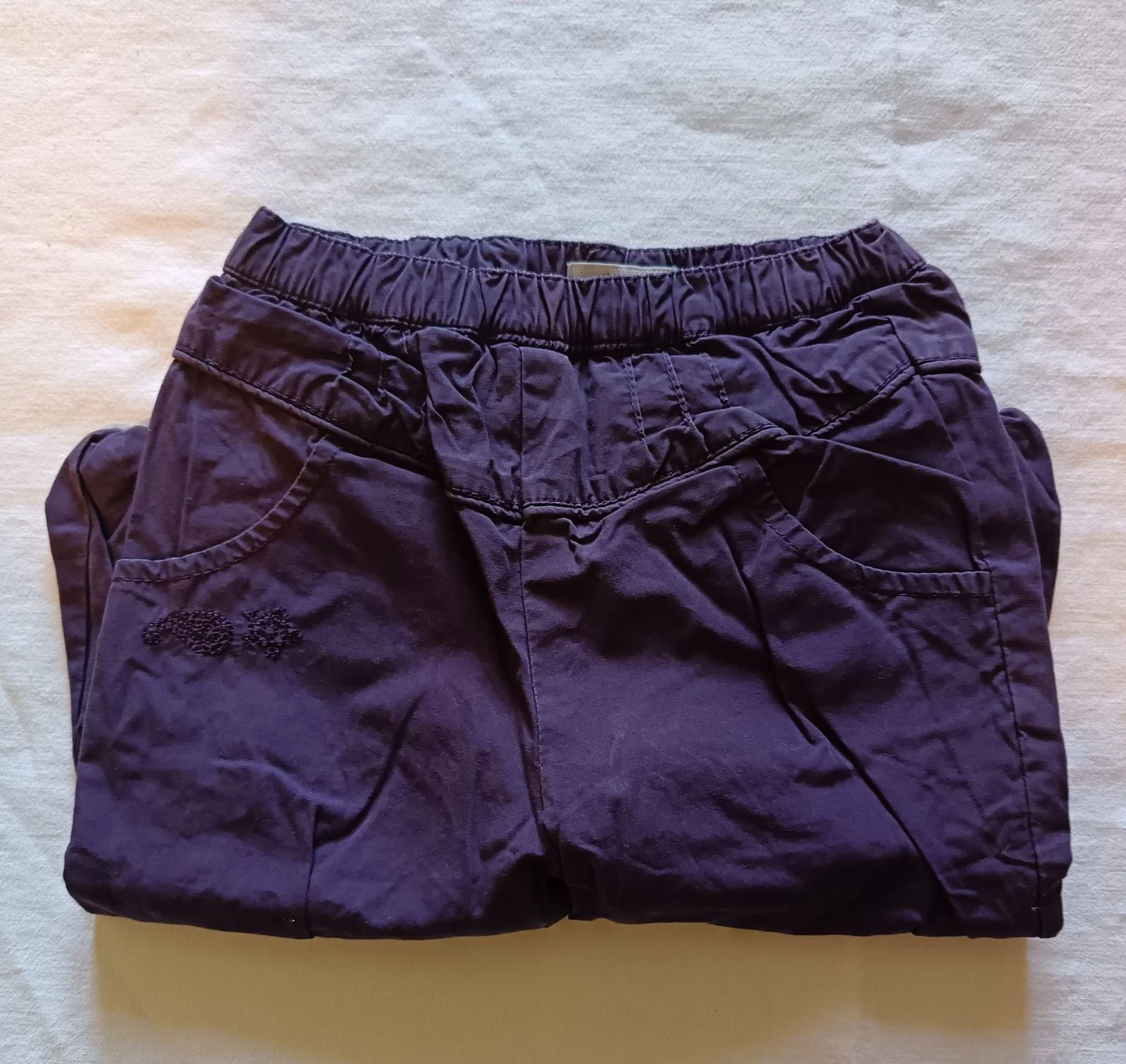 Pantacourt prune In extenso - 9 mois (74 cm)